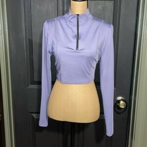 Lilac work out crop size L